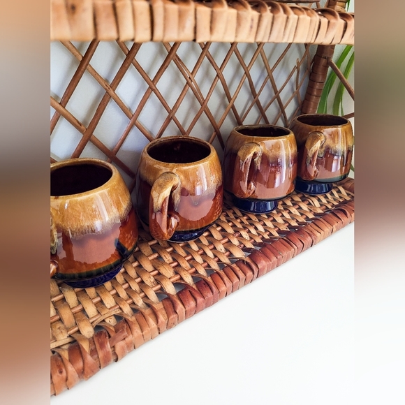 Vintage ceramic mug set + Mug wall hook - Picture 7 of 9